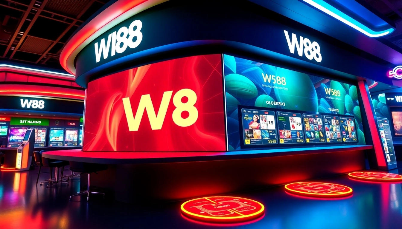 Engaging W88 casino platform showcasing vibrant gaming interface and betting options for users.