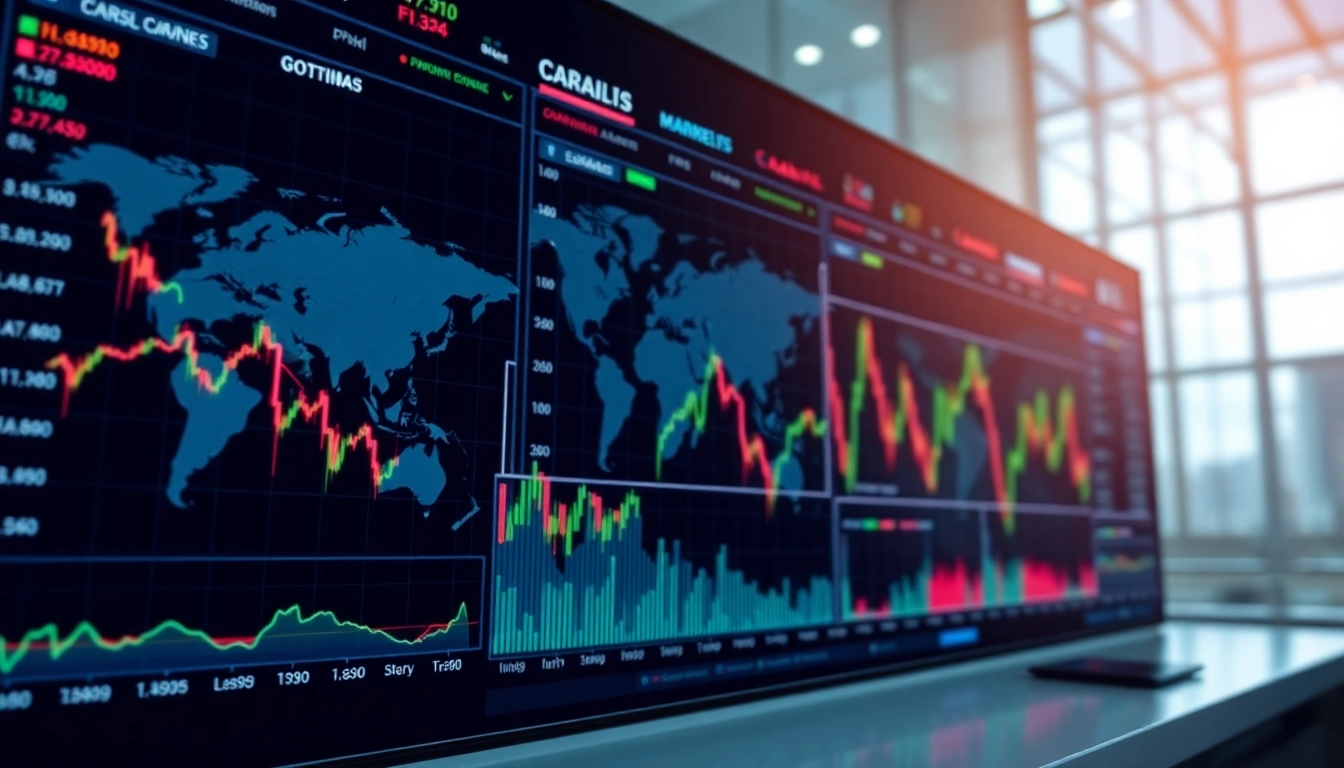 The latest Global Investment Market News displayed on a professional digital financial