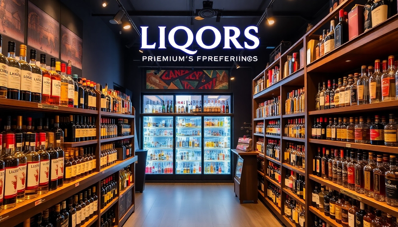 High-quality image of a well-stocked liquor store in Birmingham promoting Liqors Birmingham